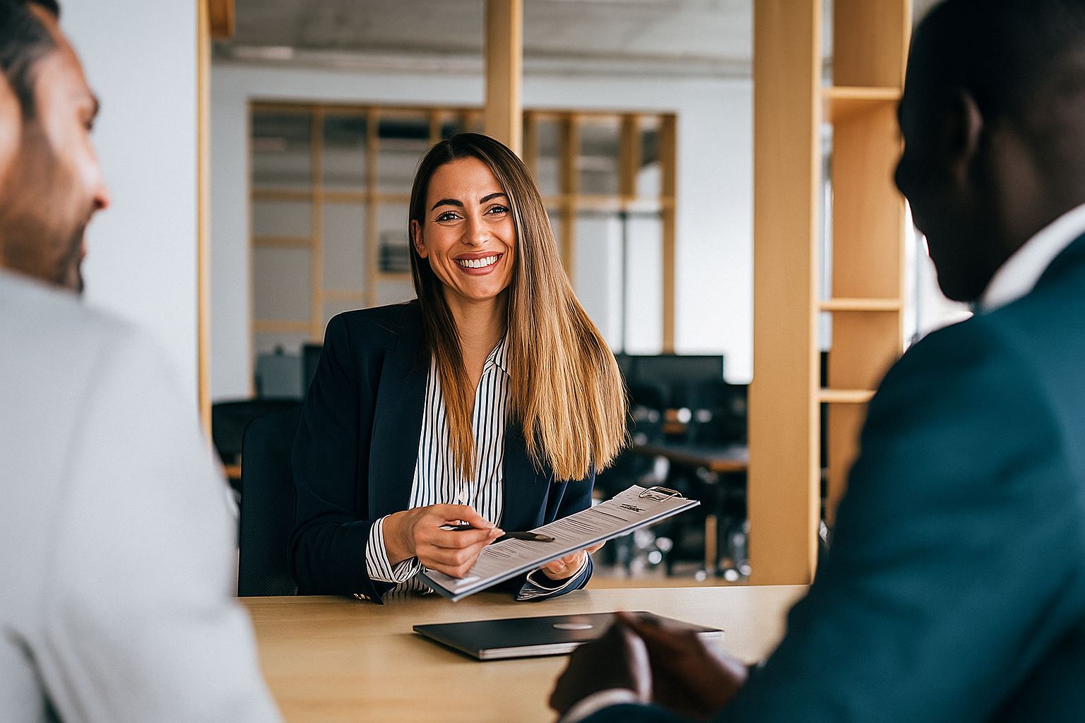 a building lit up at night with a street light in front of it